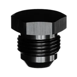 Motamec AN JIC -10 AN10 Flare End Plug Blanking Fitting Alloy Adapter Black