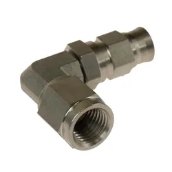 Motamec -3 AN 7/16 UNF Female 90 Degree Swivel Stainless Steel Brake Fitting
