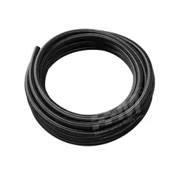 Motamec AN -6 AN6 JIC Stainless Steel BLACK Braided Hose Fuel Oil Coolant 1m