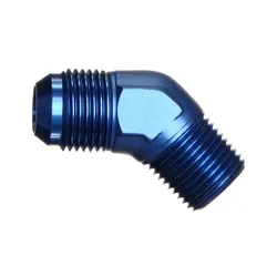 Motamec AN JIC -10 AN10 To 1/2" NPT 45 Degree Alloy Adapter Fitting