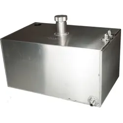 OBP 6 Gallon Square Aluminium JIC Fuel Tank with Sender Hole OBPFTSJIC02