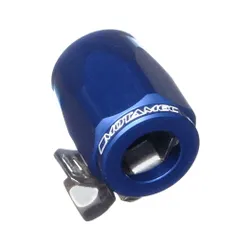 Motamec 12mm AN4 Fuel Hose Clamp End Finisher Hex Head Jubilee Alloy BLUE