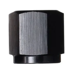 Motamec AN JIC -4 AN4 Female Alloy Cap with O-Ring Seal Fitting Oil Fuel Black
