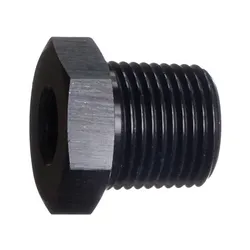 Motamec 1/8" Female to 3/8" Male NPT Fitting Alloy Adapter Black