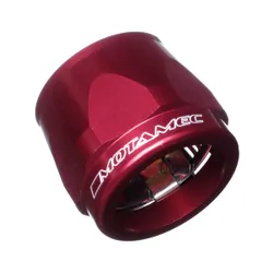 Motamec 40mm AN20 Fuel Hose Clamp End Finisher Hex Head Jubilee Alloy RED
