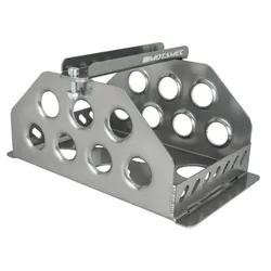 Motamec Std Size Alloy Car Battery Tray Aluminium Box Holder Titanium Anodized