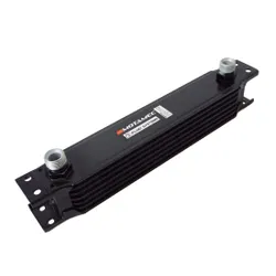 Motamec Oil Cooler 7 Row - 235mm Matrix - 1/2 BSP - Black Alloy