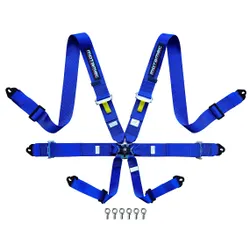 Motamec Racing 6 Point Harness FIA Approved Steel Adjusters BLUE 8853-2016 2024