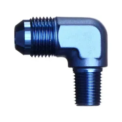 Motamec AN JIC -8 AN8 To 1/4" NPT 90 Degree Alloy Adapter Fitting