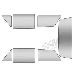 Ford Cortina Mk1 Polycarbonate Window Kit  Clear - Plastic Perspex Type