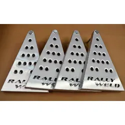 4 x Lightweight Alloy WRC Works Car Sill Stands Set 20mm Pin - Aluminium