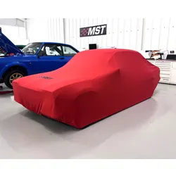 MST Indoor Classic Car Cover Escort Mk1 & Mk2 Super Soft Stretch Red