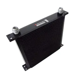 Motamec Oil Cooler 34 Row - 235mm Matrix -12 AN JIC - Black Alloy