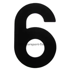 Motamec Motorsport Numbers Black 11" 280mm Vinyl Stickers Number No. 6 Six