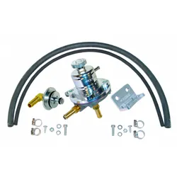 Sytec 1:1 Adjustable Fuel Pressure Regulator Kit Silver VK-SAR-MIT1-S