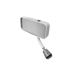 LIFELINE MSA Formula Car Mirror, Left Hand, Convex Lens, White