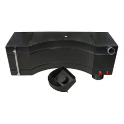 Escort Mk1 Mk2 Alloy Fuel Tank 12 Gal. Baffled Powder Coated Black - INJECTION