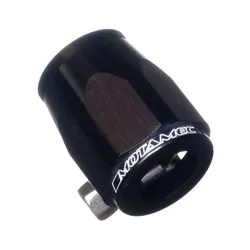 Motamec 16mm AN7 Fuel Hose Clamp End Finisher Hex Head Jubilee Alloy BLACK