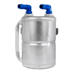Alloy 1 Litre Oil Catch Tank Round Shape - 2 x Push On Fittings