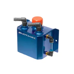 Motamec Alloy 1 Litre Oil Catch Tank & Breather Cap Aluminium Anodized BLUE