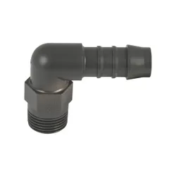 Motamec Plastic Push On Elbow Connector Fitting 12mm x 3/8 BSP for Oil Tanks etc