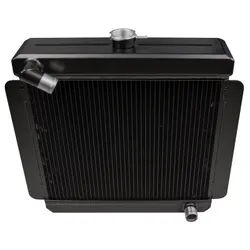 Escort Mk1 Mk2 Alloy Radiator Extra Large Header Cosworth & Millington BLACK