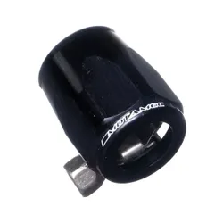 Motamec 15mm AN6 Fuel Hose Clamp End Finisher Hex Head Jubilee Alloy BLACK