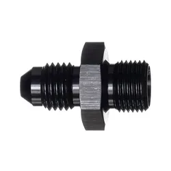 Motamec AN -4 AN4 JIC to M12x1.0 Metric Thread Alloy Fitting Adapter Black