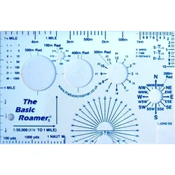 The Basic Map Roamer 5 Rally Navigating Blue on White