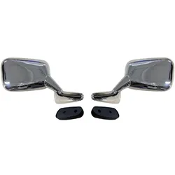MST Chrome Door Wing Mirror & Mounting Base for Escort Mk1 - Car Set
