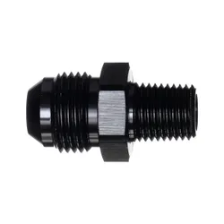 Motamec AN -8 AN8 JIC to 1/4" NPT Straight Aluminium Alloy Fitting Adapter Black