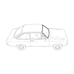 NEW For Ford Escort Mk2 RS Type Front Screen Rubber Windscreen Surround Window Seal