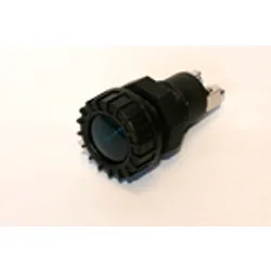 Blue Large Face Warning Light - 12v, 2w Removable Bulb