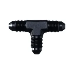Motamec AN JIC -3 AN3 Flare Union Tee T-Piece Fitting Adapter Alloy Fitting Black