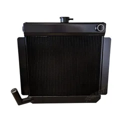 Escort Mk1 Mk2 Alloy Radiator Big Header Ford Duratec Engine Fitting - Black