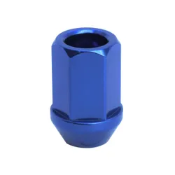 Escort Mk2 Alloy Blue Wheel Nut M12 X 1.5mm - 60° seat - 19mm Hex - Aluminium