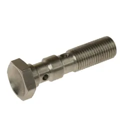 Motamec -3 AN 3/8 UNF 40mm Long Stainless Steel Twin Banjo Bolt Brake Fitting