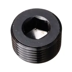 Motamec 3/8" NPT Socket Blanking Plug Alloy Fitting Black