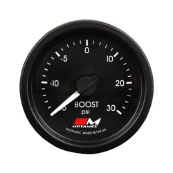 Motamec Turbo Boost Gauge 52mm -15 to 30 PSI Electronic Stepper Motor Back Light
