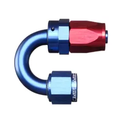 Motamec AN -8 AN8 JIC 180 Degree Swivel Hose End Alloy Fitting Fuel Oil