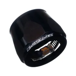 Motamec 48mm AN28 Fuel Hose Clamp End Finisher Hex Head Jubilee Alloy BLACK