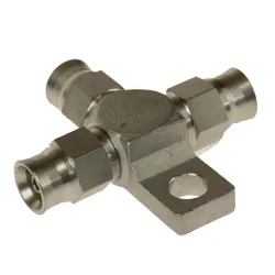 Motamec 3/8 UNF -3 AN Female 3 Way Stainless Steel Brake Fitting Adaptor