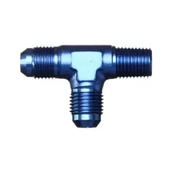 Motamec AN JIC -6 AN6 To 1/4" NPT Flare Tee On Run Alloy Adapter Fitting