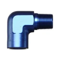 Motamec 3/8" NPT 90 Degree Female to Male Elbow Alloy Adapter Fitting