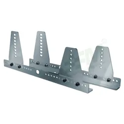 Alloy Seat Mounts - Side Mounting Brackets 6 Piece Slotted Adjust - Universal Sparco OMP fitting