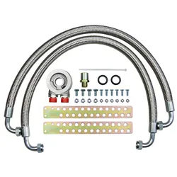 Ford Escort Mk1 Mk2 RS2000 Pinto Oil Cooler Fitting Kit Stainless Steel Hose 5/8