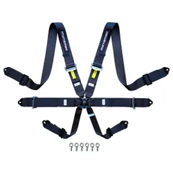 Motamec Racing 6 Point Harness FIA Approved Steel Adjusters BLACK 8853-2016 2024