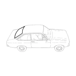 NEW For Ford Escort Mk2 Rear Screen Rubber Windscreen Surround Window Seal