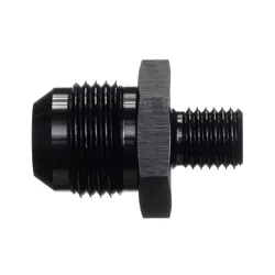 Motamec AN -10 AN10 JIC to M12x1.5 Metric Thread Alloy Fitting Adapter Black