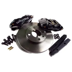 Wilwood For VW Golf Mk1 Brake Kit Midilite 4 Pot Calipers 256 x 20mm DRILLED Disc